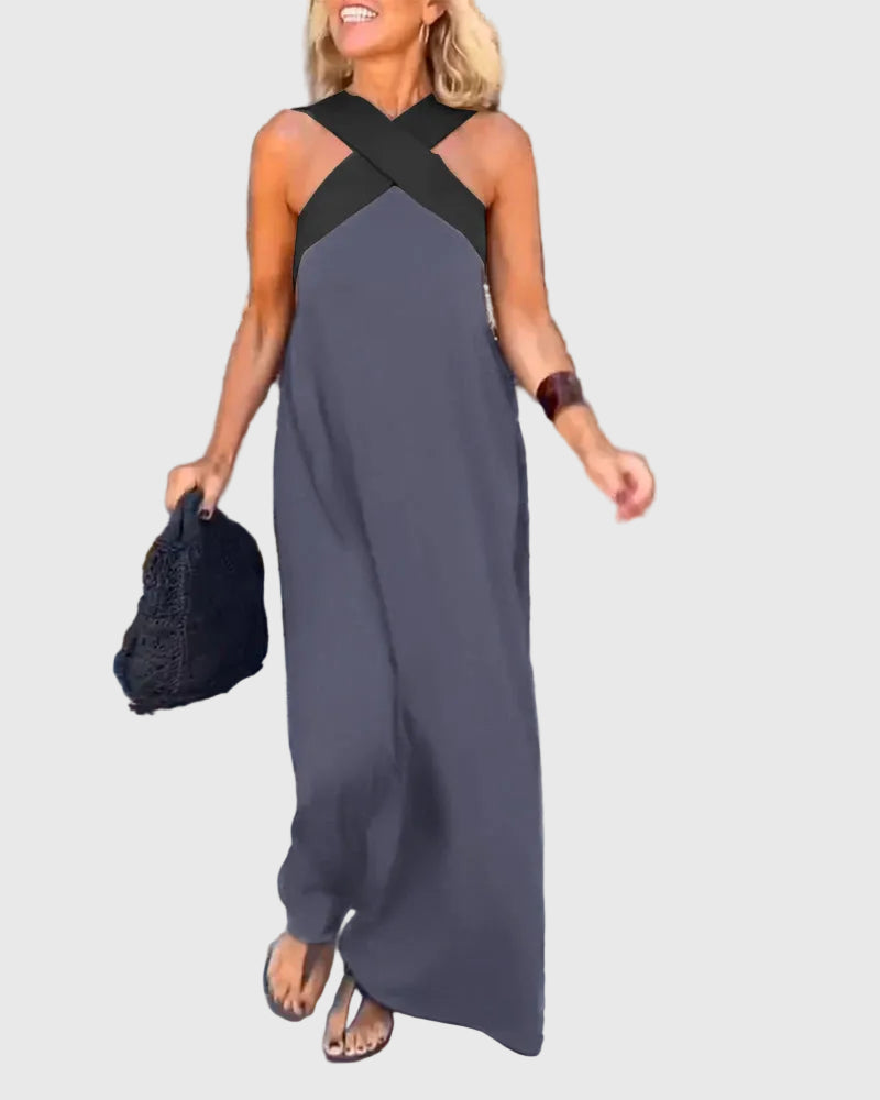 Elena | Robe Maxi Fluide et Élégante
