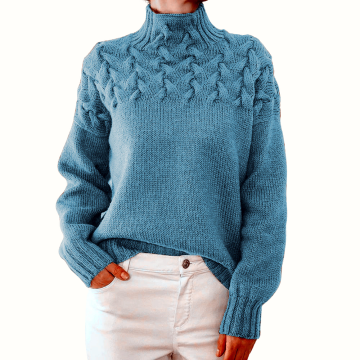 Elena | Pull Col Roulé Chaud